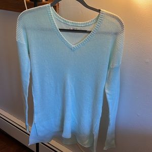 Light teal knit Hollister sweater